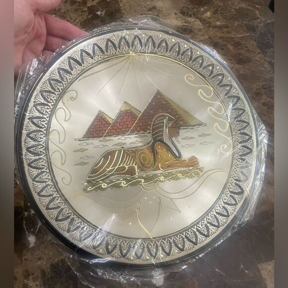 Egyptian Collectable copper plate ancient Egypt handmade art decorative home - Picture 3 of 6